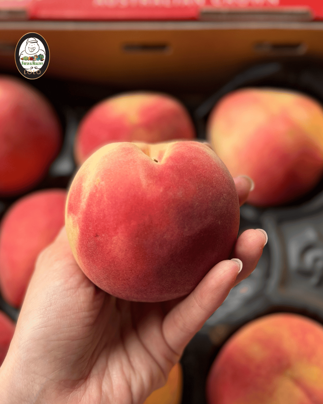 Aust White Peach Gift Box 澳洲白桃礼盒 (8/9pcs) - Image 2